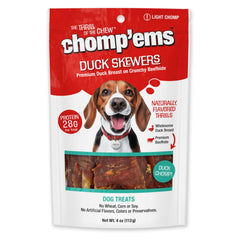 CHOMP'EMS Brochettes Canard emballées, récompense pratique à offrir pour chien.