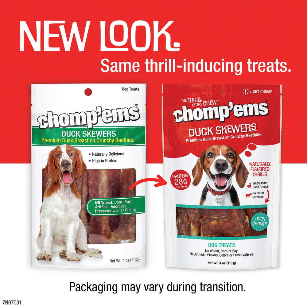 CHOMP'EMSBrochettes Canard texture, gros plan sur la texture attrayante.