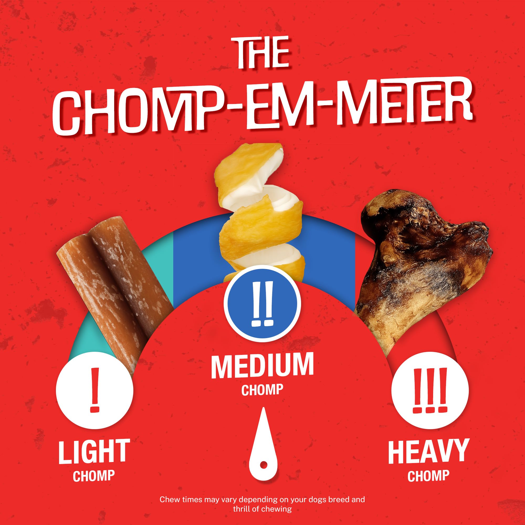 Chomp’ems deux friandises visibles : portion pratique.