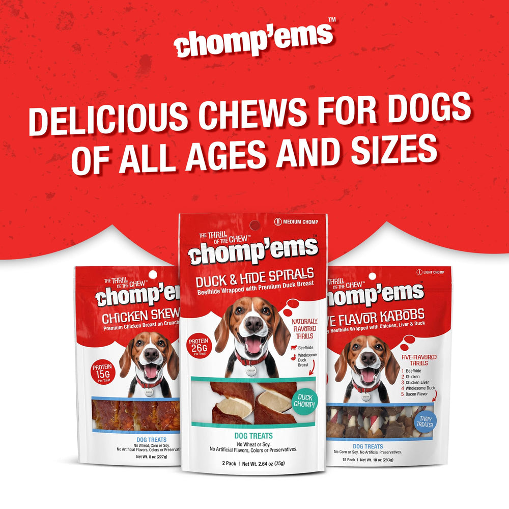 Chomp’ems plateau : présentation appétissante peau de boeuf.