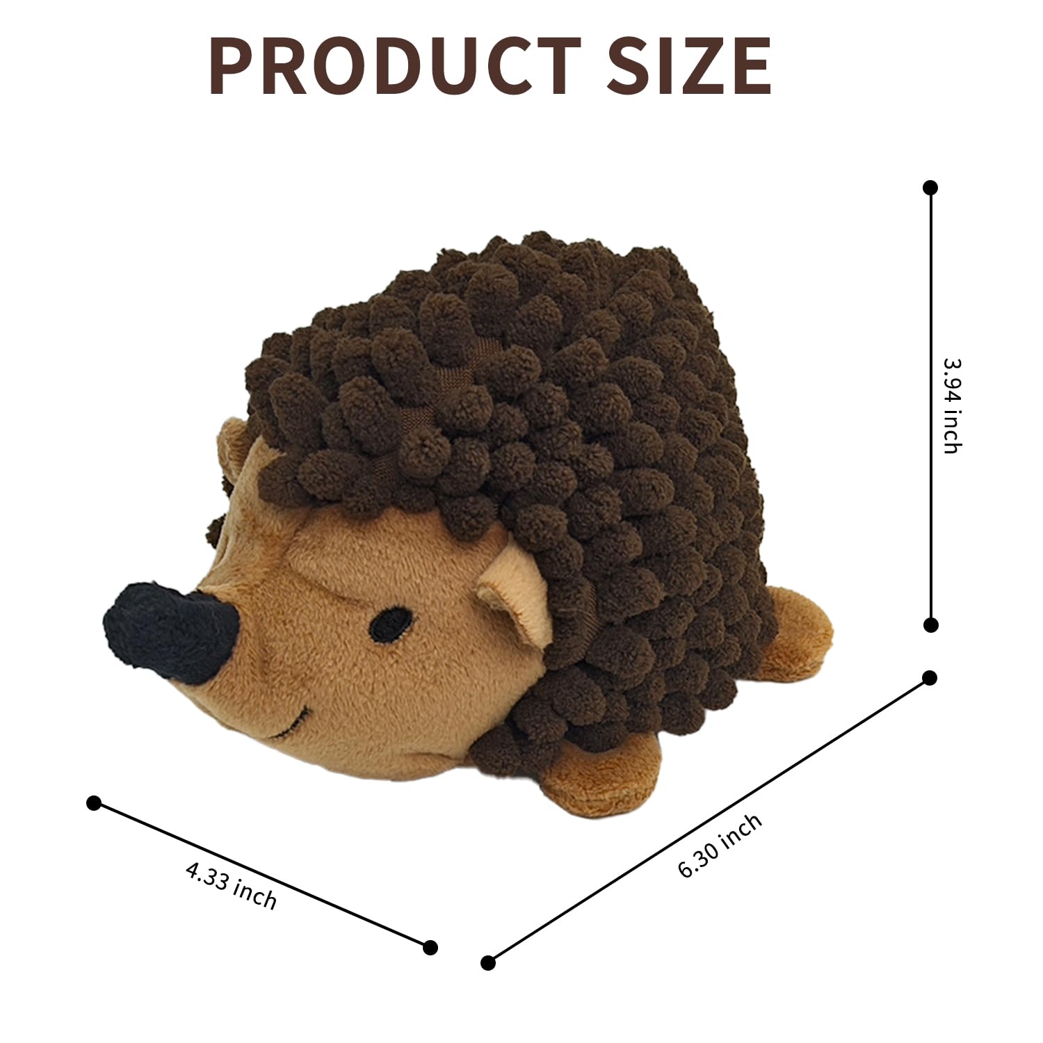 Chongqile herisson avec balles internes, jeu interactif pour chiens actifs.
