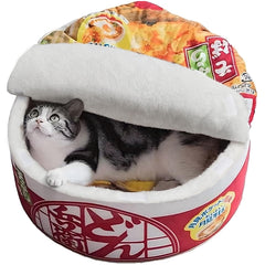 Lit 寵幸 pour chat et chien, douceur nouilles-ramen pour un repos profond et réconfortant.