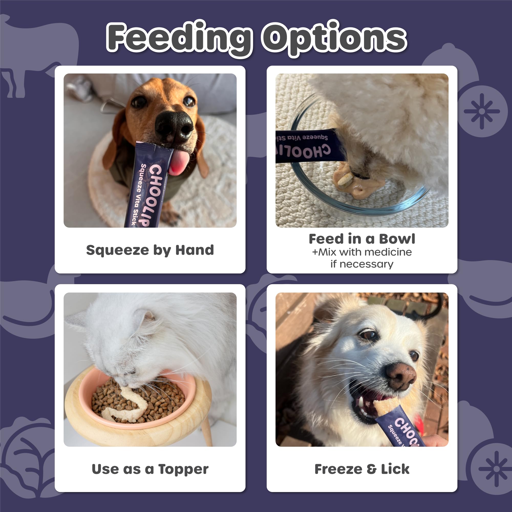 Choolip Squeeze formule veterinaire: concu pour le bien-etre quotidien.