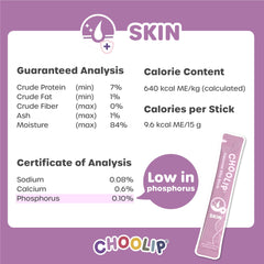 Biotine et vitamine E dans Choolip Squeeze Vita Stick pour pelage sain