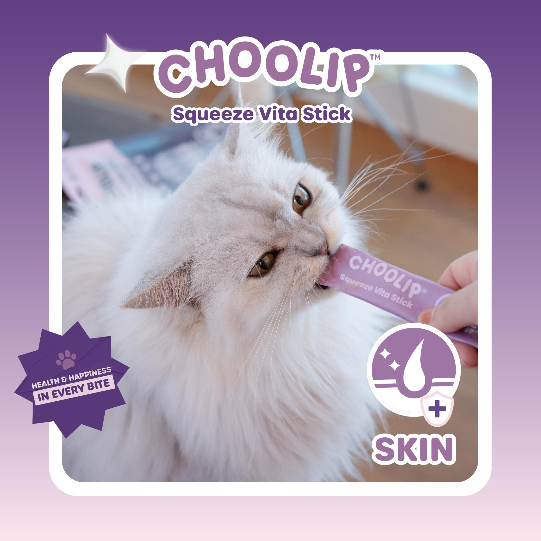 Choolip Squeeze Vita Stick formulé par vétérinaires, confiance quotidienne