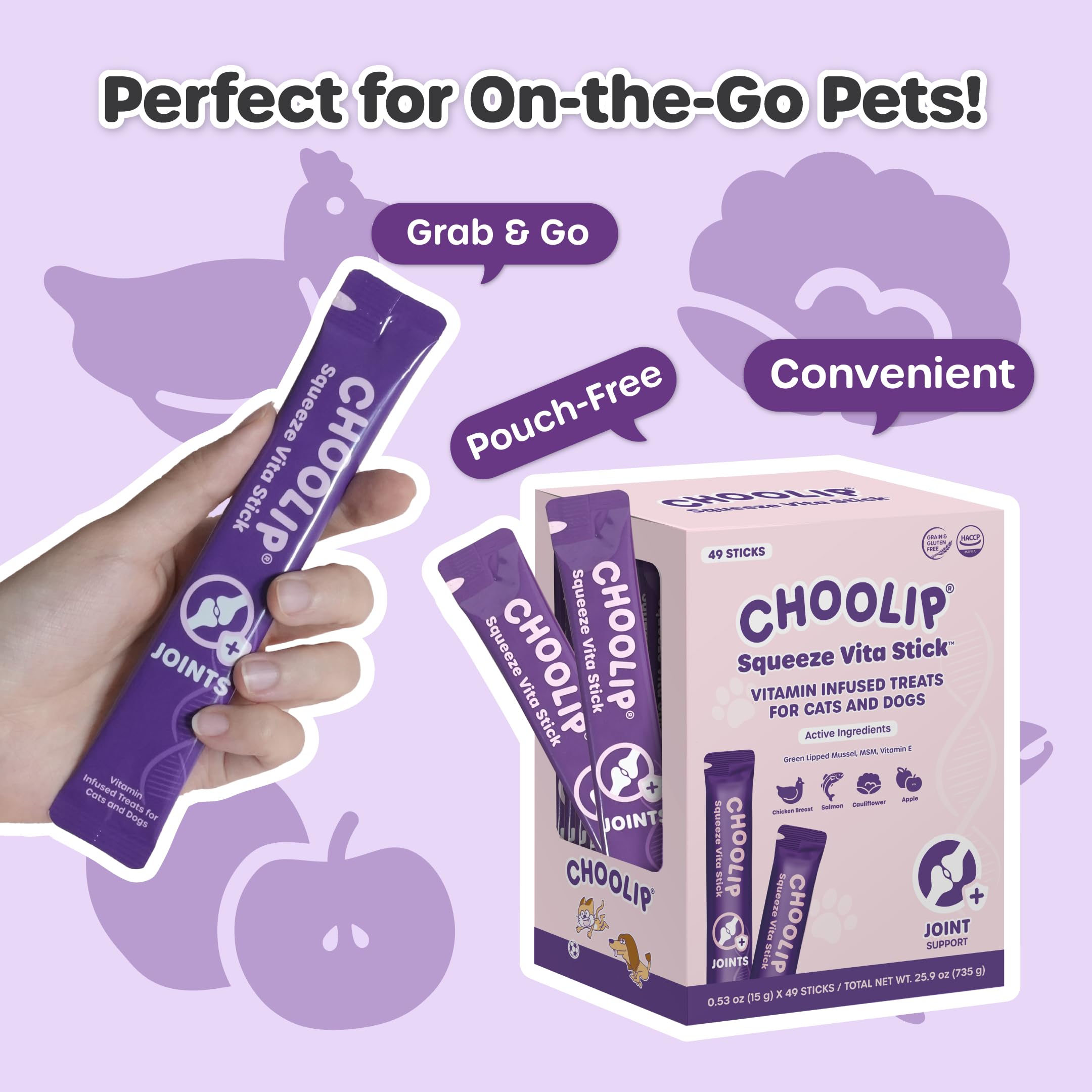 Choolip Squeeze Vita Stick – texture liqueur facile à doser au quotidien.