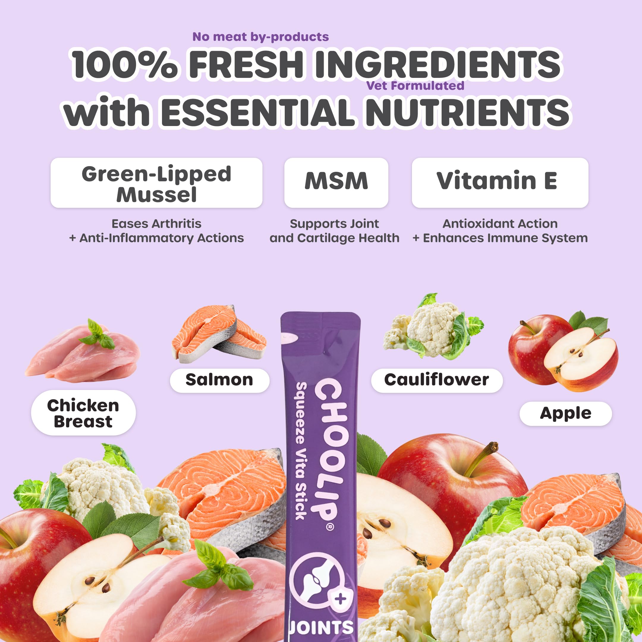 Choolip Squeeze Vita Stick – vitamine E pour peau et pelage sain.