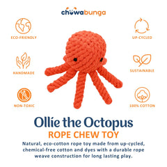Détails du tissage artisanal Ollie Poulpe de Chowabunga, surface texturée et sécurisée.