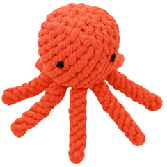 Jouet Chowabunga Ollie Poulpe pour petit chien en coton éco, mordilage durable.