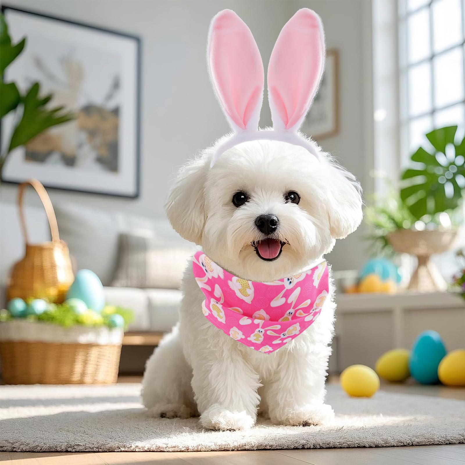 Accessoire Choyaxo chien pour Pâques, prêt pour les photos festives.