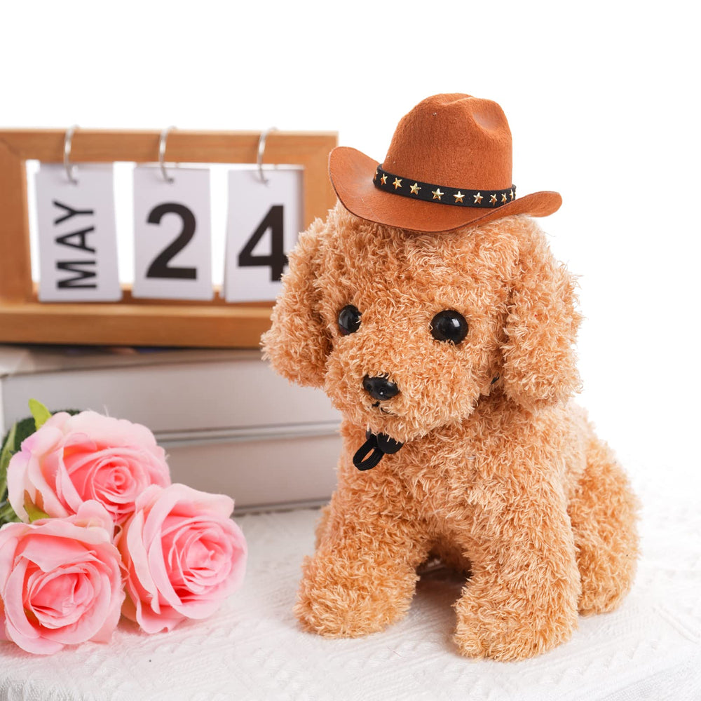 Choyaxo chapeau cow-boy animal brun taille M montrant ajustement confortable