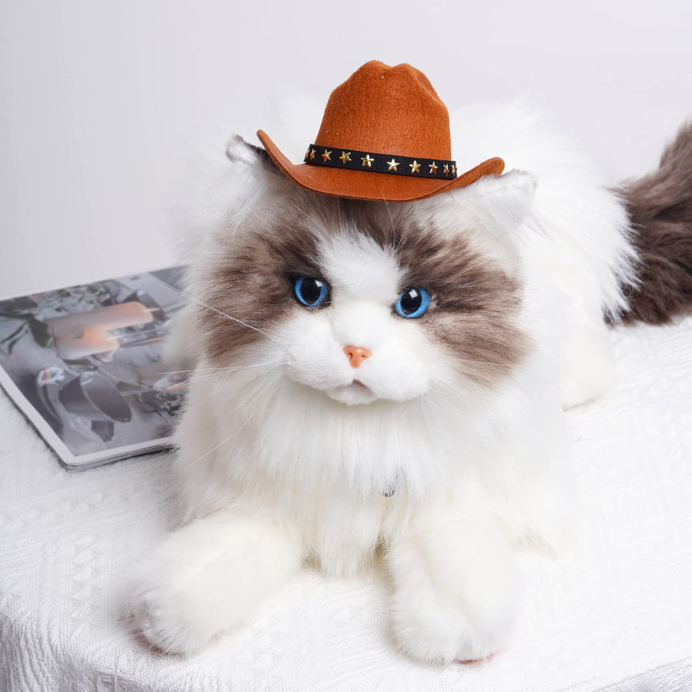 Choyaxo chapeau cowboy marron polyester durable et confort.