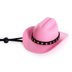 Choyaxo chapeau cowboy rose, matière polyester durable et confortable.