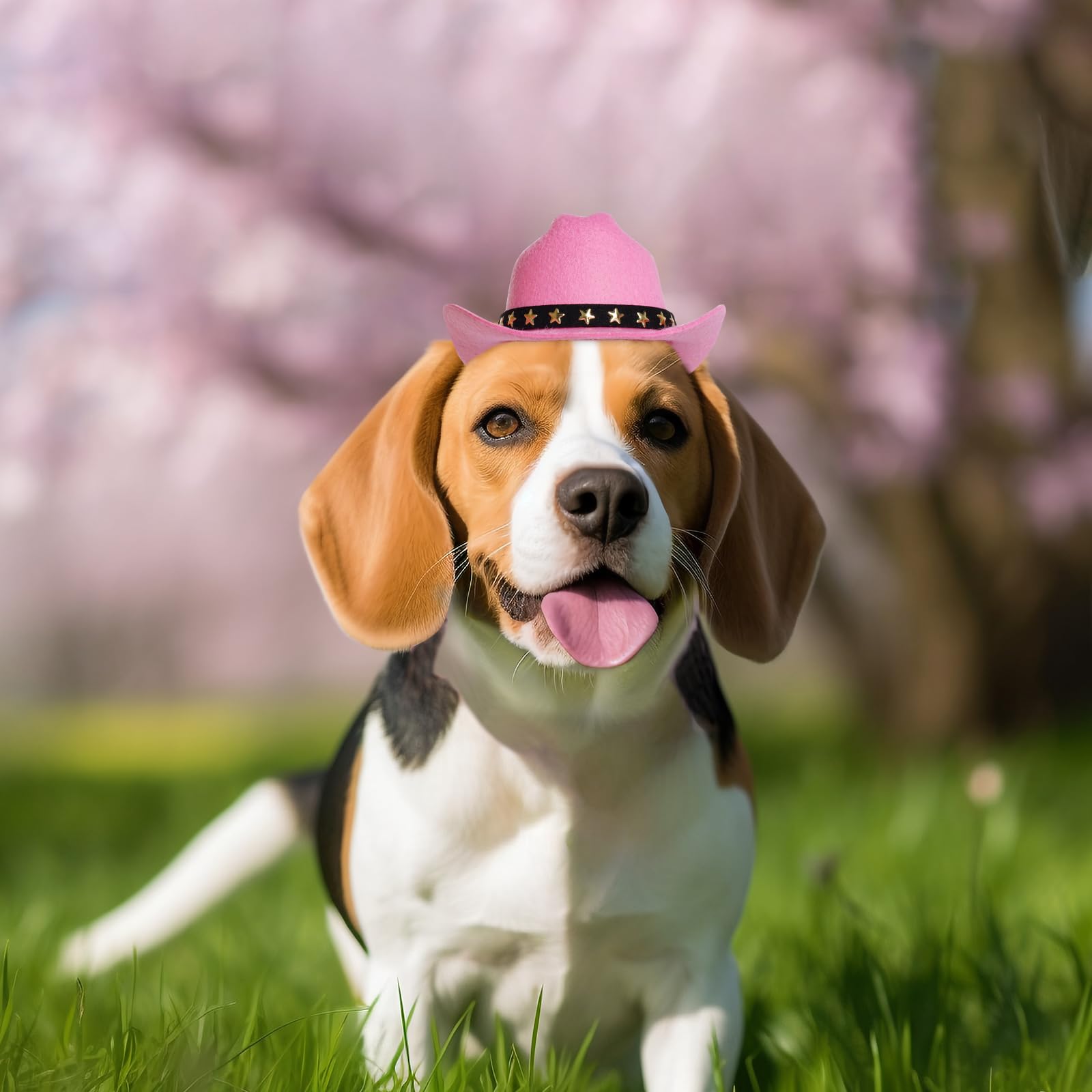 Choyaxo chapeau cowboy rose pour animaux, usage quotidien ou fête thématique.