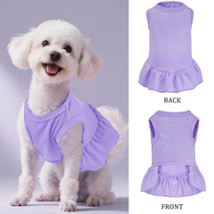Robes sans manches Choyaxo pour petit chien violet clair, style varié