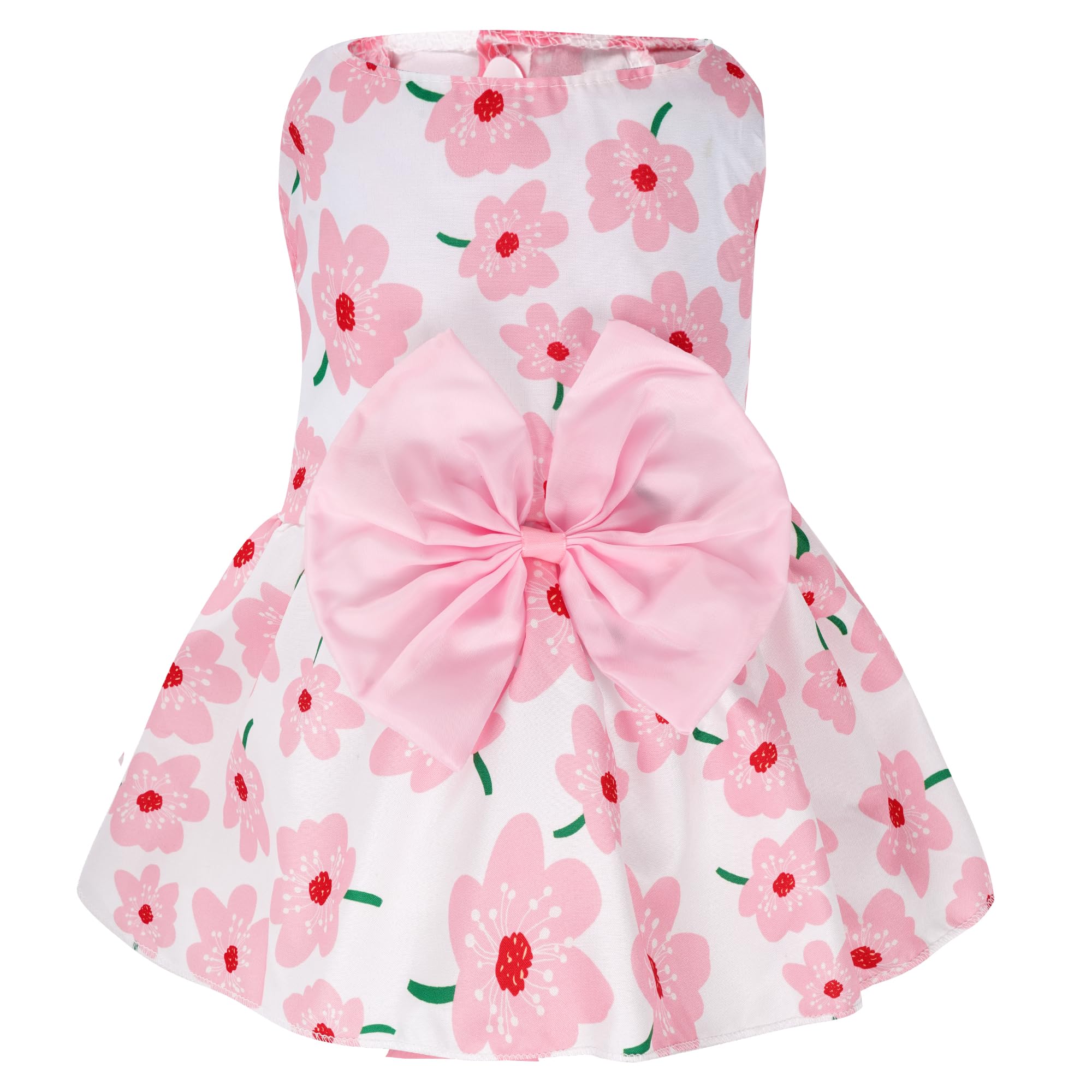Robe florale Choyaxo pour chat, design frais idéal pour les journées chaudes.