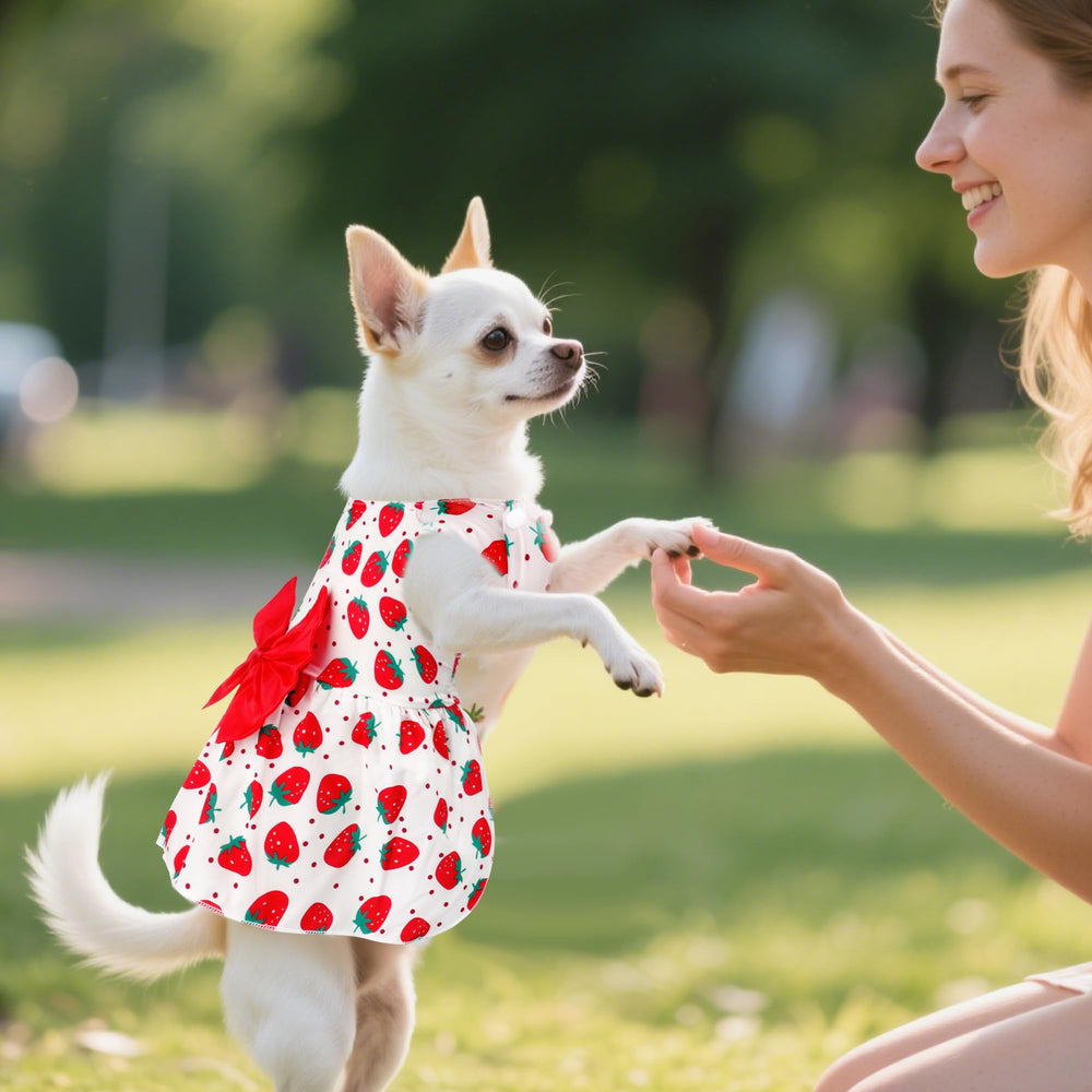 Robe pour chien douceur coton, matière douce et confortable signée Choyaxo.