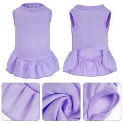 Robe Choyaxo sans manches lavande vue avant, look frais pour promenades