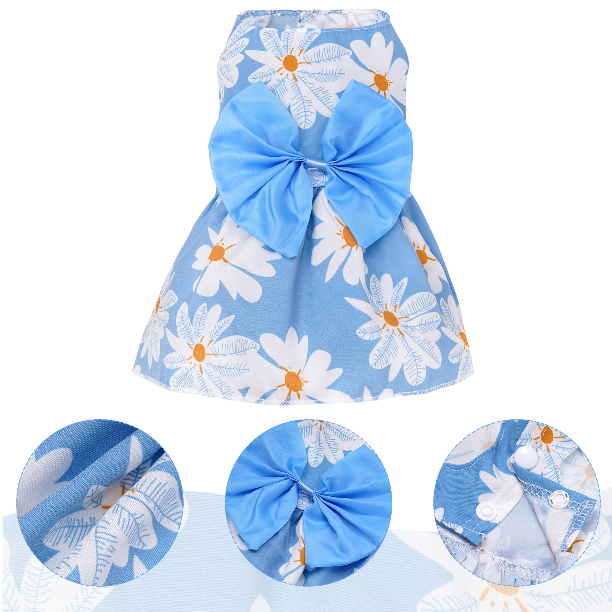 Robe pour petits animaux choyaxo, veste légère et florale.