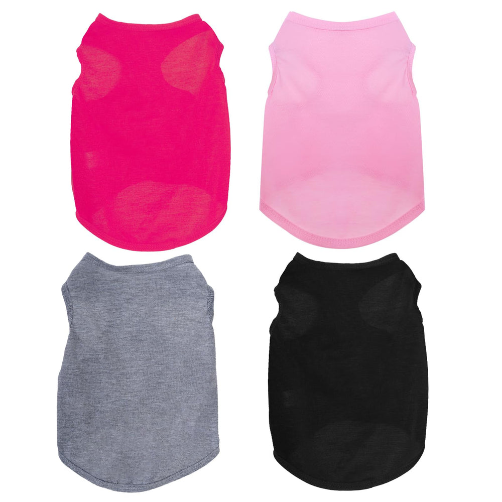 Le t-shirt sans manches noir de Choyaxo pour petits chiens et chats, confort léger.