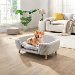 Christopher Knight Home Elroy: tissu corduroy rayé, toucher doux.