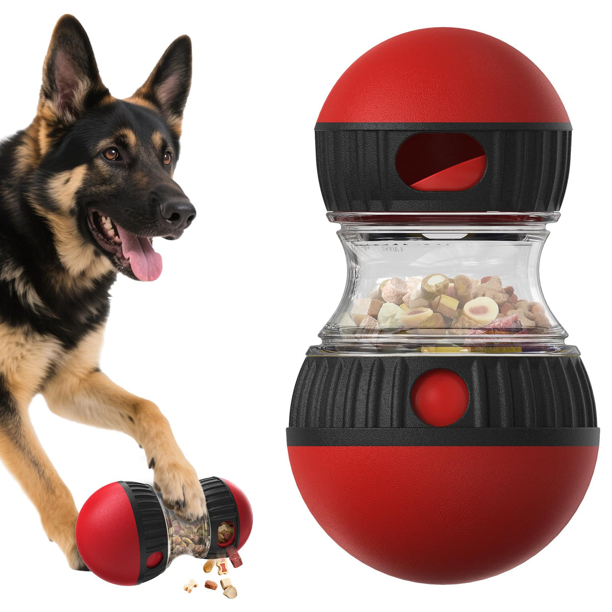 Chronanagese balle-puzzle chien-roulante stimule l’esprit tout en récompensant les efforts.
