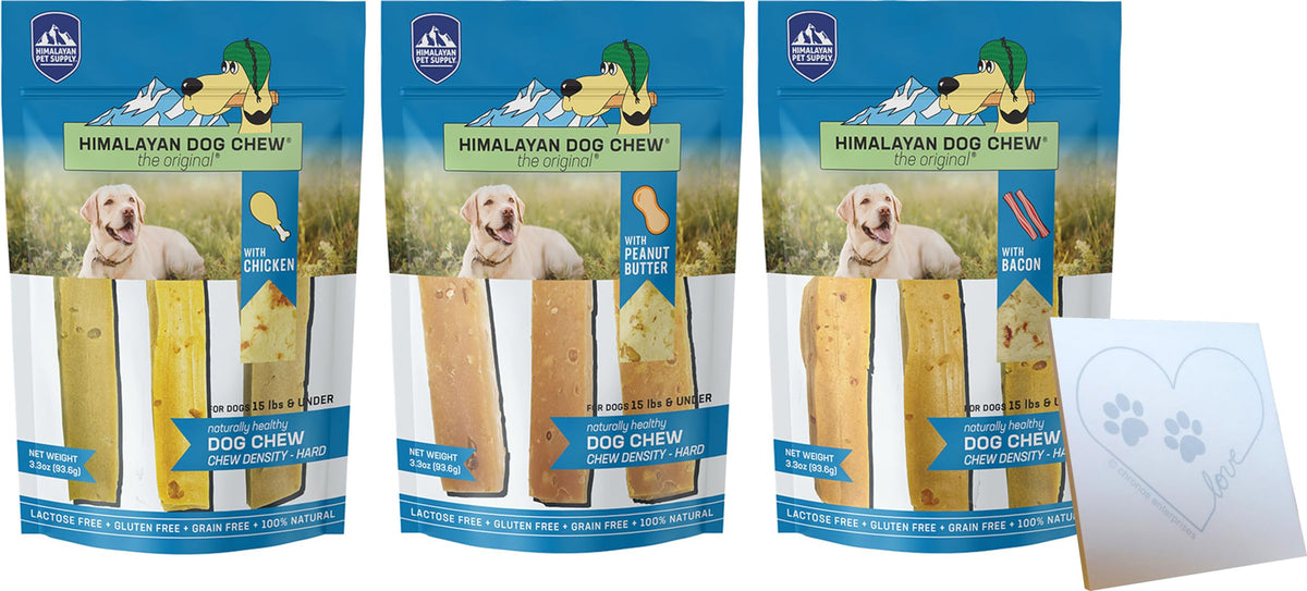 CHRONOS friandises yak Himalayennes – emballage ensemble pour petits chiens, mastication longue et agréable