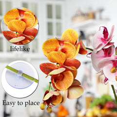 Décoration terrarium Chuangdi phalaenopsis 2 pièces pour reptiles, position flexible.