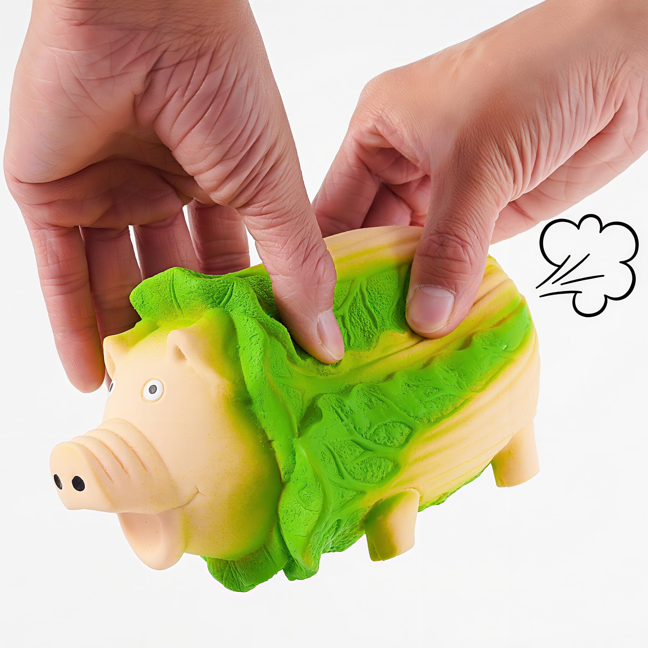 Le jouet ChubbyPiggies en forme de légume propose un design interactif pour le divertissement.