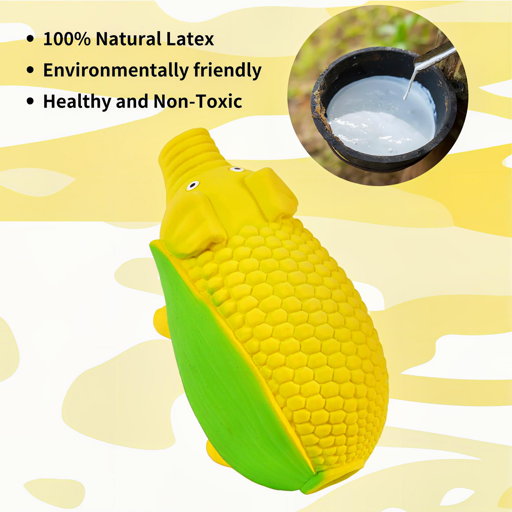 Le jouet ChubbyPiggies en latex durable offre une texture douce pour les gencives.