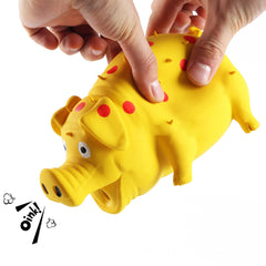 ChubbyPiggies jouet cochon latex durable, doux pour les gencives et les mâchouilles.