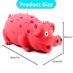 ChubbyPiggies jouet cochon latex grognement, utile pour l'entraînement et le jeu interactif.