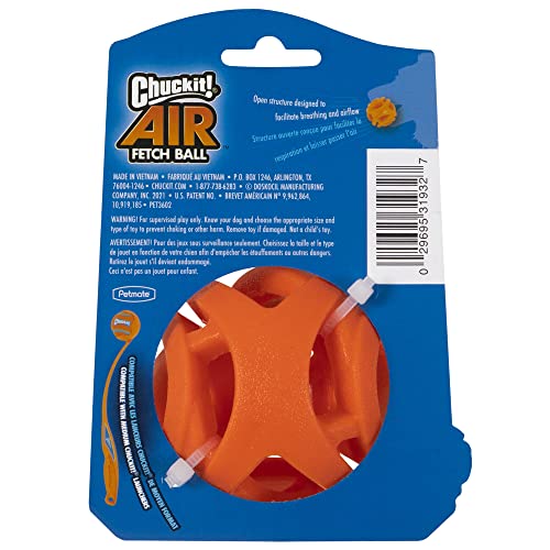 Chuckit! Air Fetch Ball flotte dans l'eau pour jeux aquatiques.