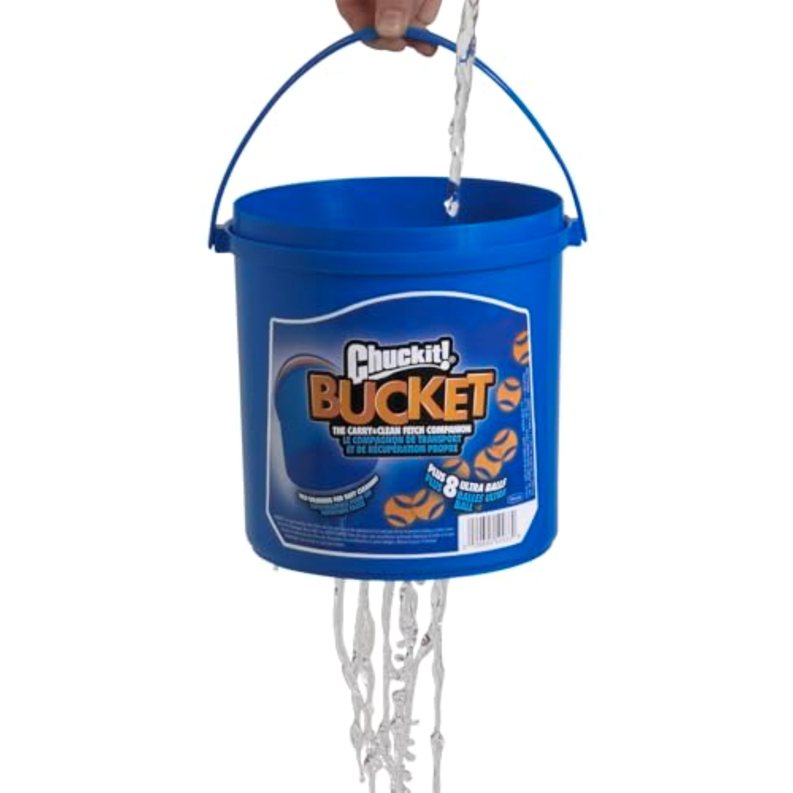 Balle flottante Chuckit! idéale pour jeux d'eau et plage.