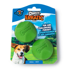 Balle Chuckit! interactive erratique pour petit chien – stimulation ludique.