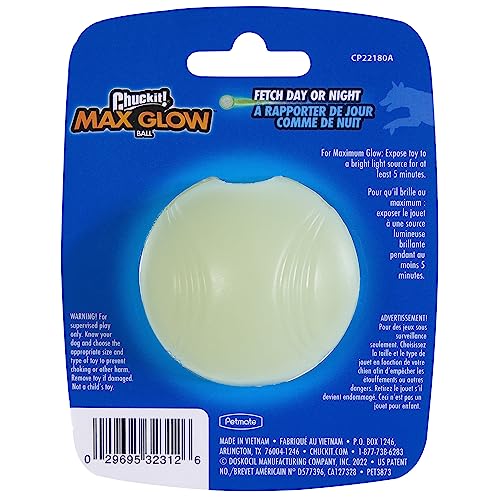 Chuckit! Balle lumineuse, texture grip pour une prise facile.