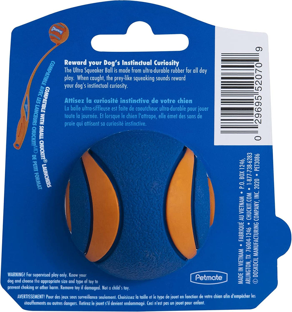 Chuckit! Ultra Sifflet rebond élevé pour des lancers dynamiques et amusants.