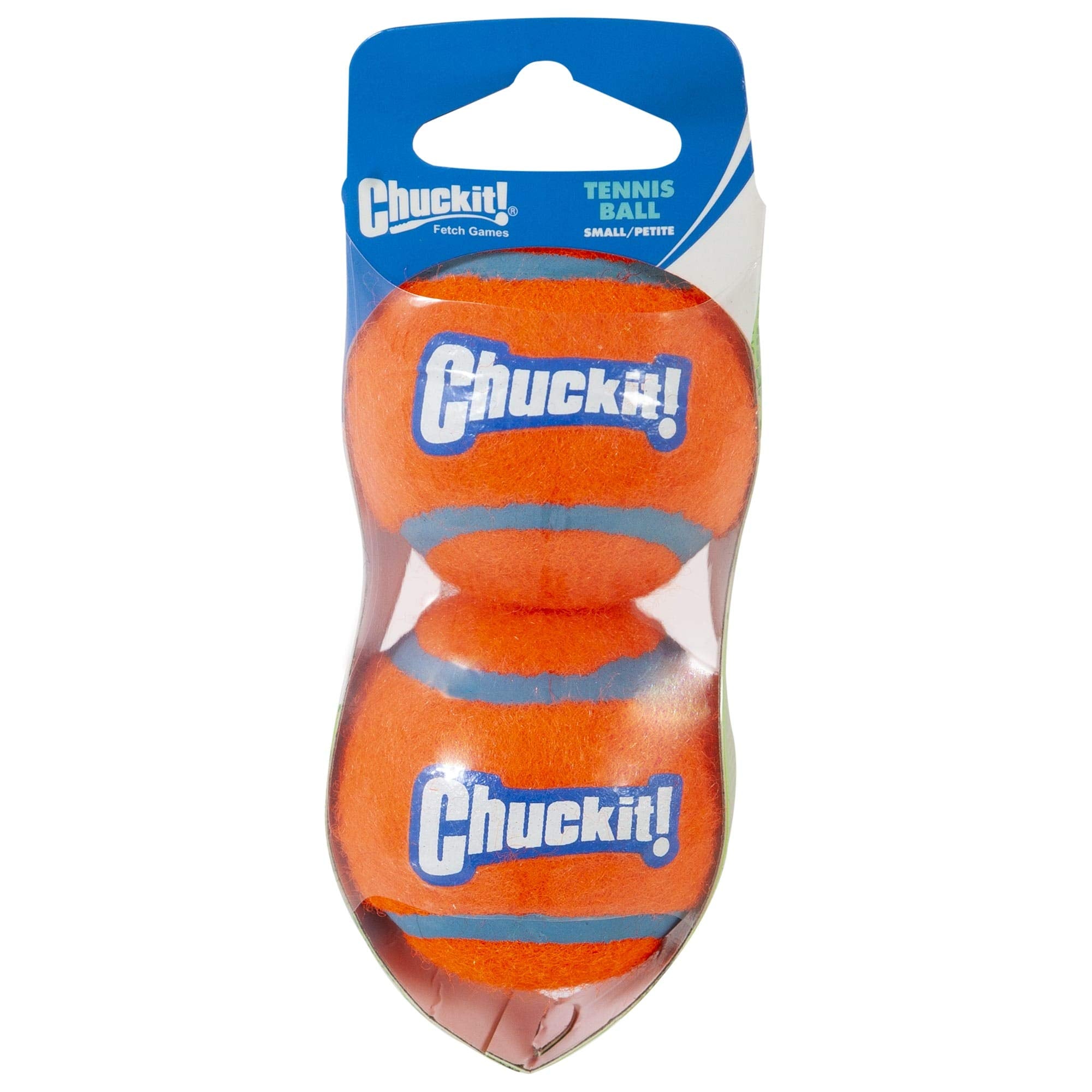 Balle Chuckit! tennis chien petit 2 pouces, pack de 2, idéal pour le fetch.