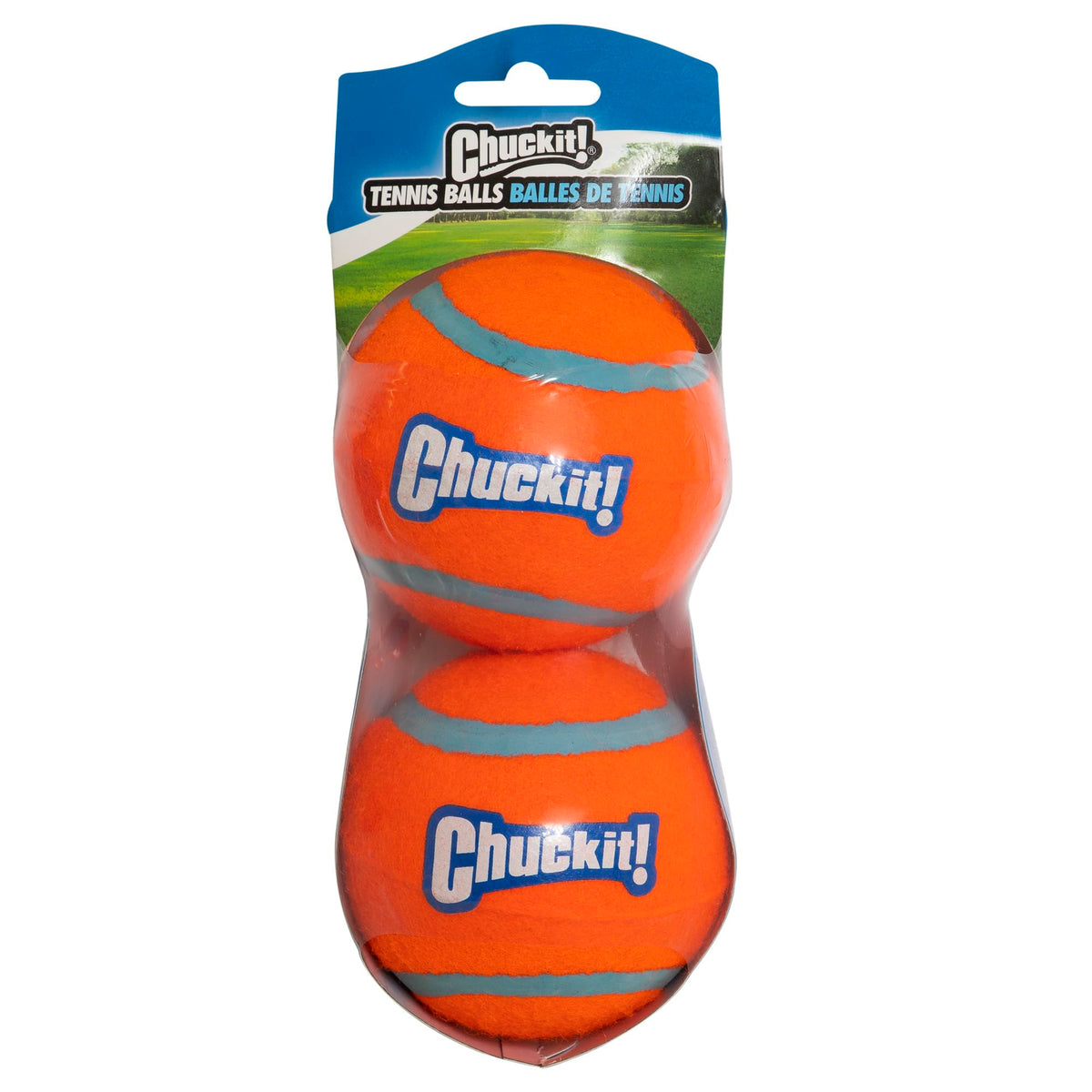 Chuckit! balle tennis chien XL – cœur caoutchouc robuste pour un ramassage en douceur