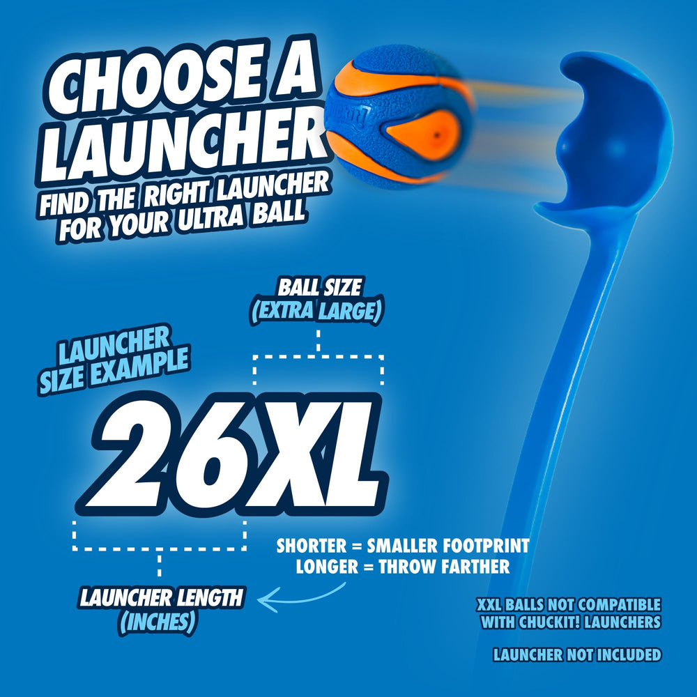 Chuckit Ultra Squeaker XL : compatible Chuckit Pro Launcher pour des lancers faciles.