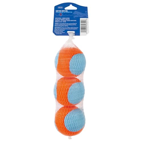 Balles amphibies ChuckIt! flottantes et durables en milieu aquatique.