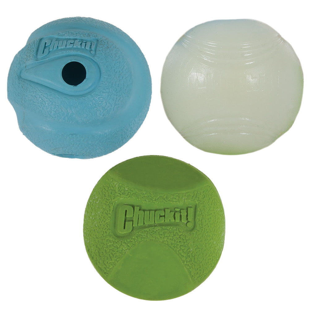 Chuckit! Fetch Medley balle erratique, idéale pour des lancers dynamiques.