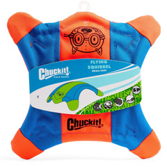 Chuckit Flying Squirrel flotte sur l'eau pour des jeux aquatiques.