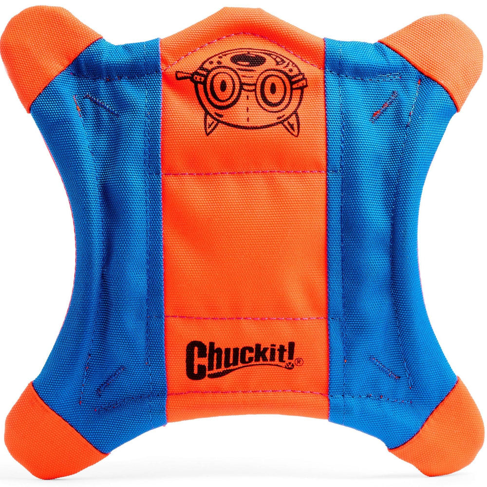Chuckit Flying Squirrel glisse pendant le jeu en extérieur pour chien.