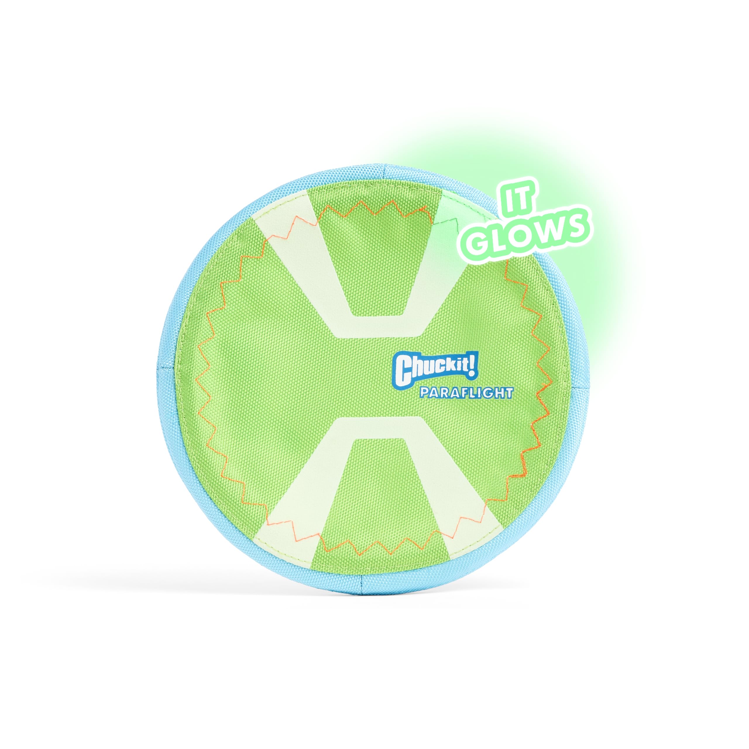 Chuckit! Max Glow Paraflight : disque grand 9,75 pouces pour chiens moyens et grands