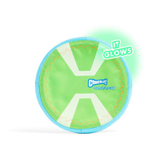 Chuckit! Max Glow Paraflight : disque grand 9,75 pouces pour chiens moyens et grands