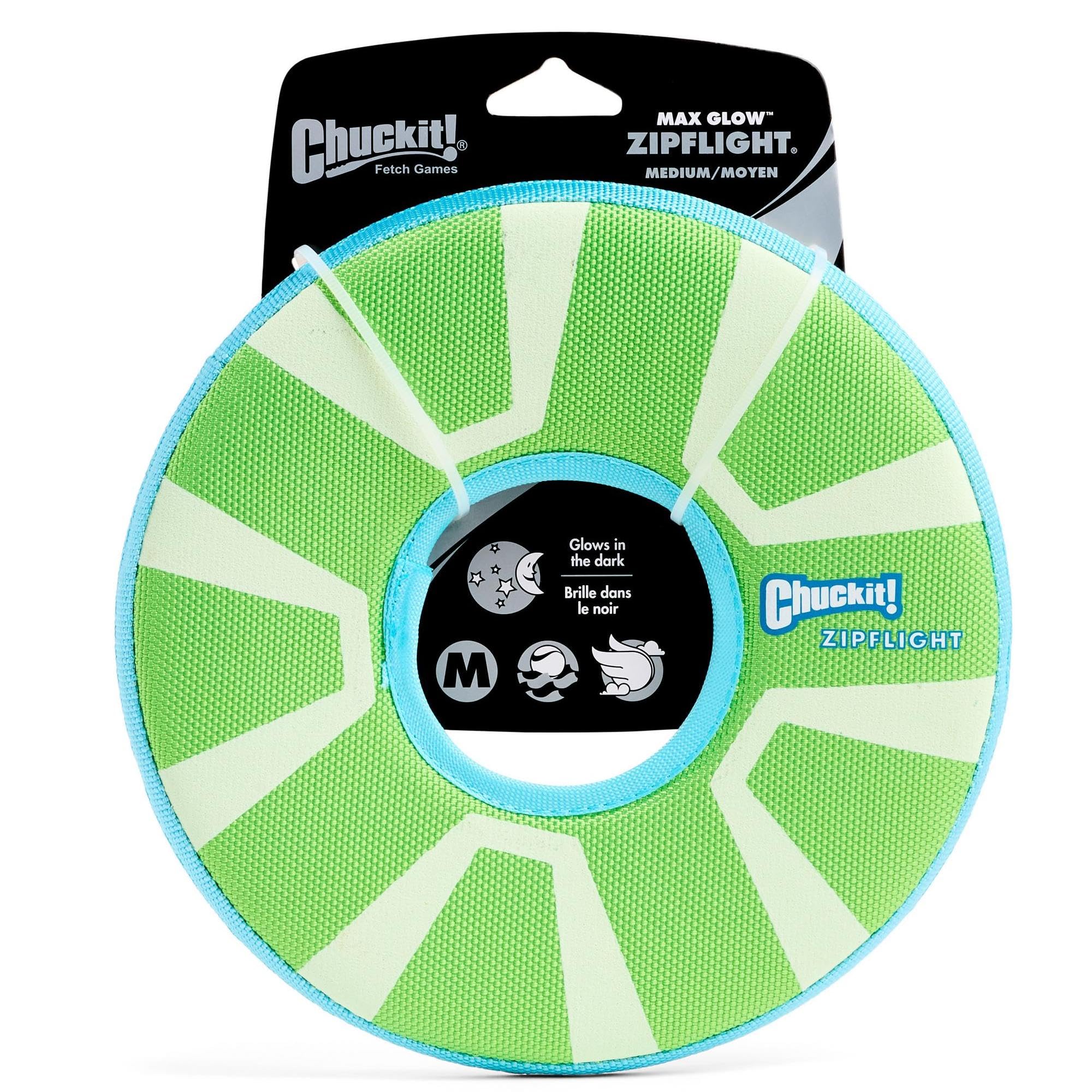 Chuckit Zipflight Disc lumineux nocturne pour sessions nocturnes prolongées