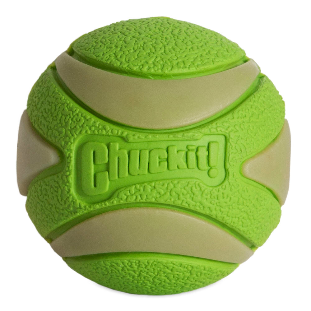 Chuckit! Max Ultra balle à sifflet lumineux idéale pour sessions nocturnes