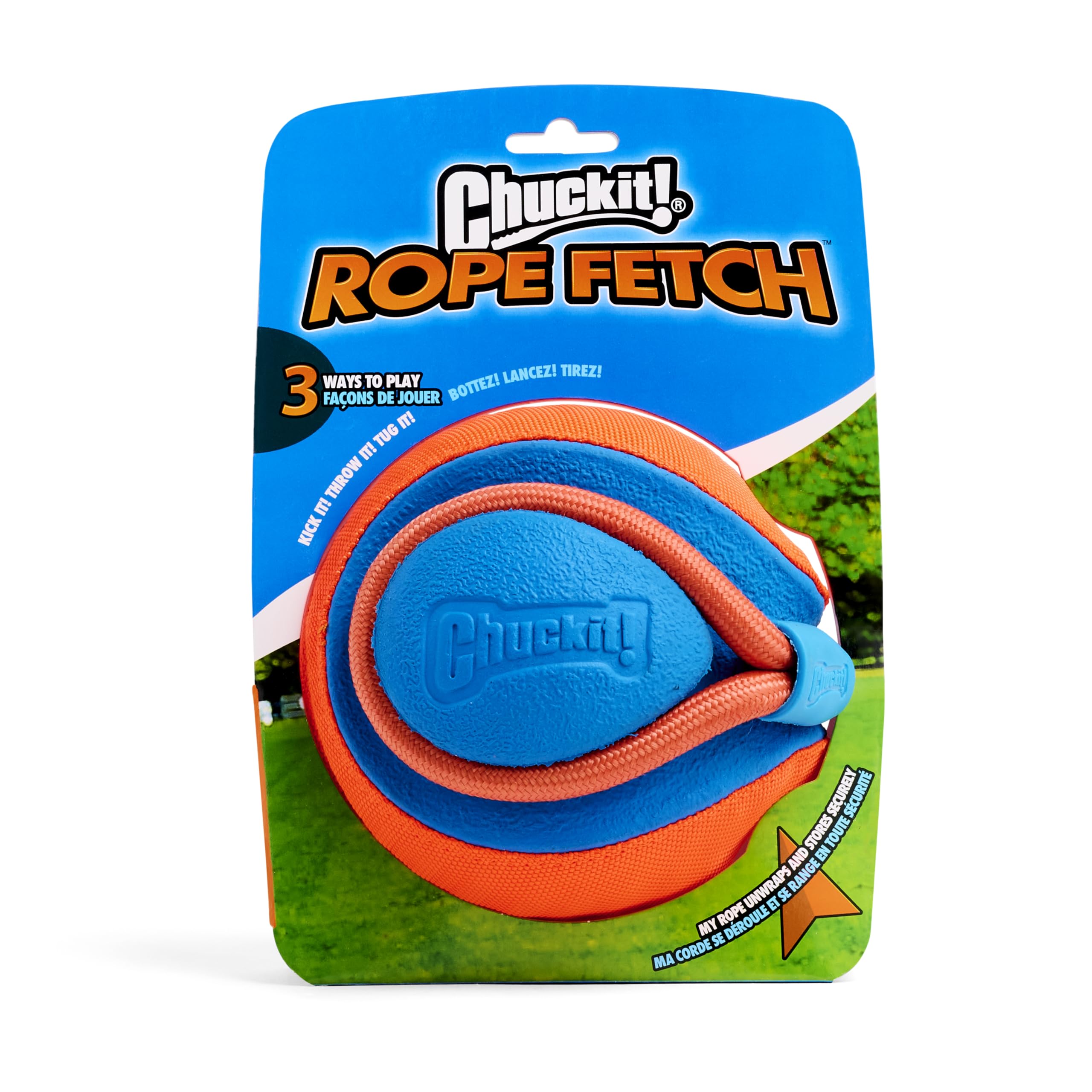 Chuckit! Rope Fetch zones de morsure douces aidant à attraper et transporter