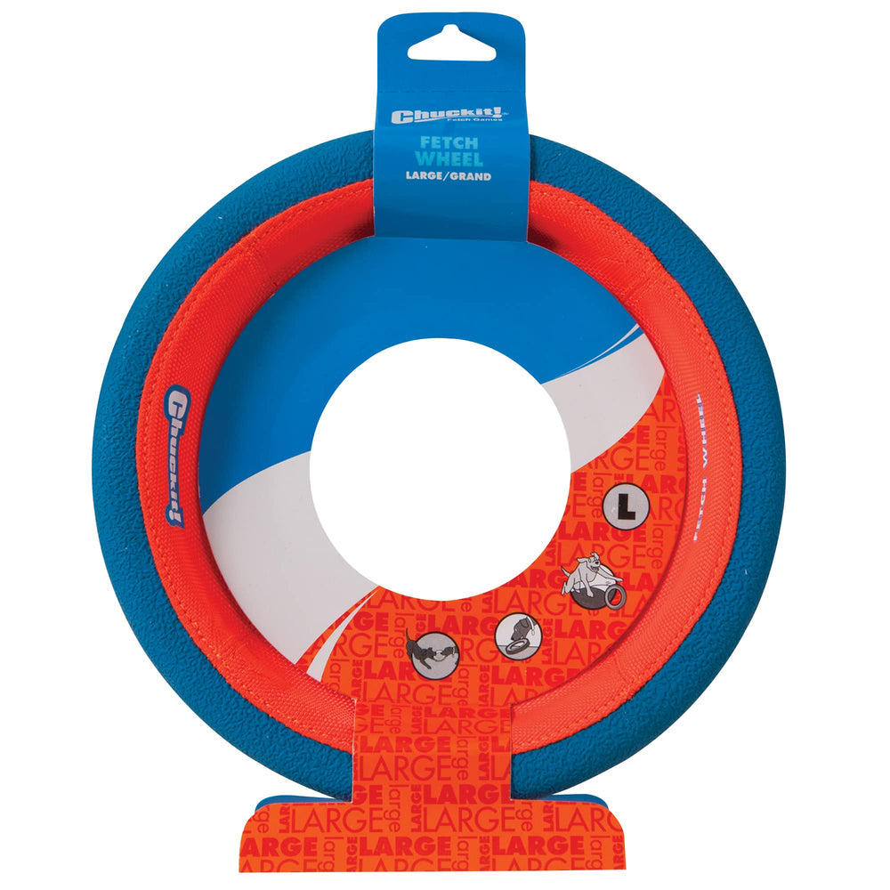 Chuckit! roue à centre ouvert grand offre une saisie rapide lors du jeu en extérieur.